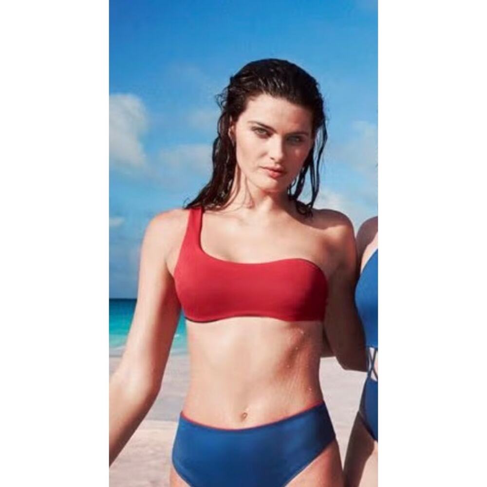 NWT Solid & Striped Swim Team Capsule Isabelli Bikini Top Sz. M